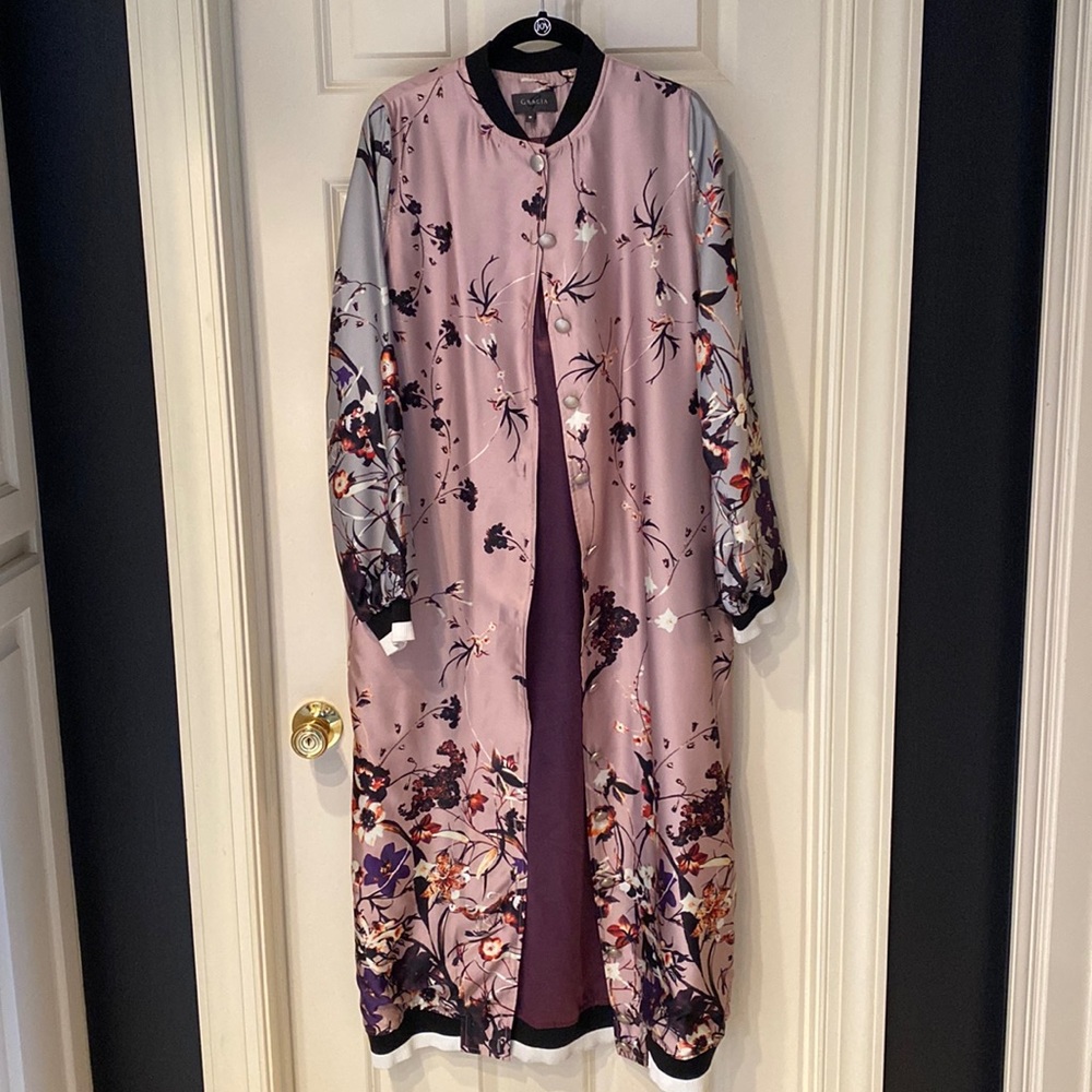 Long bomber jacket